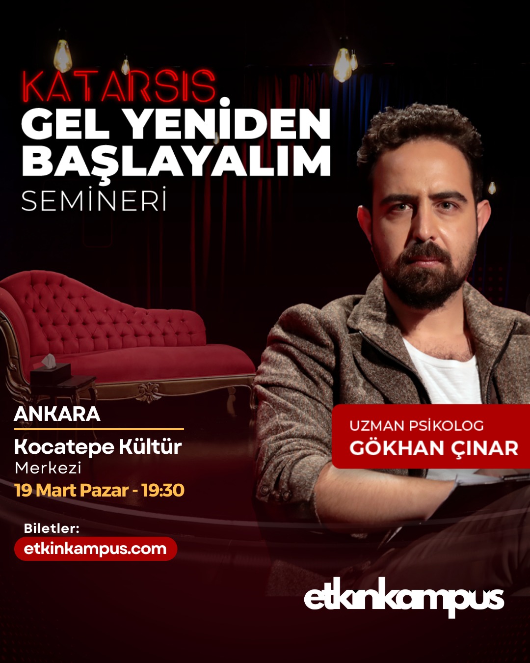 Ankara Katarsis Gel Yeniden Başlayalım Semineri - Öğrenci Bileti